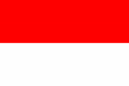 Monaco flag: red and white horizontal stripes